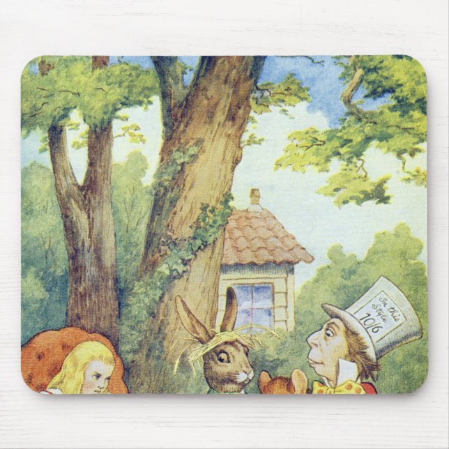 The Mad Hatter's Tea Party Mouse Pad (Front)