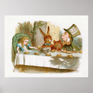 The Mad Hatter's Tea Party Poster