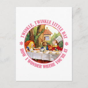 The Mad Hatter's Tea Party Recital Postcard
