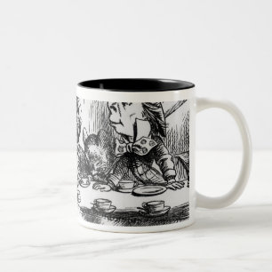 The Mad Hatter's Tea Party Two-Tone Coffee Mug