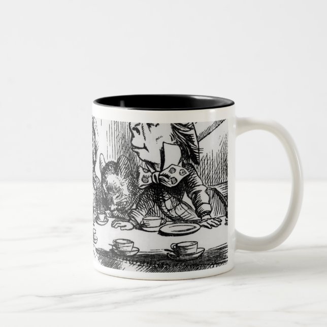 The Mad Hatter's Tea Party Two-Tone Coffee Mug (Right)