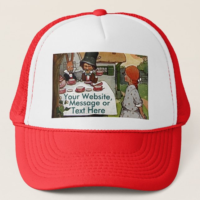 The Mad Tea Party Trucker Hat (Front)
