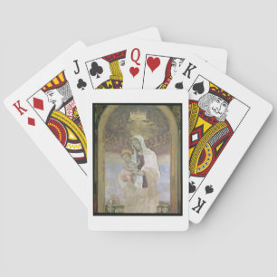 The Madonna and Child, a detail from the tabernacl Playing Cards