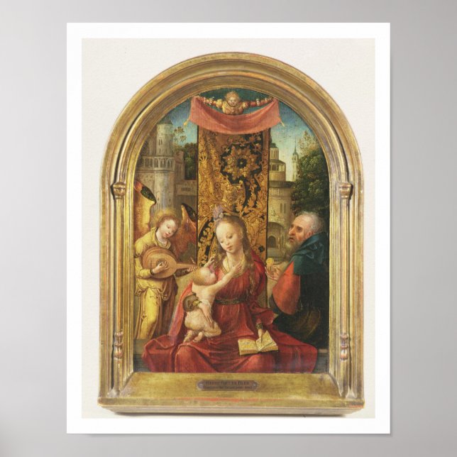 The Madonna and Child Enthroned Poster (Front)