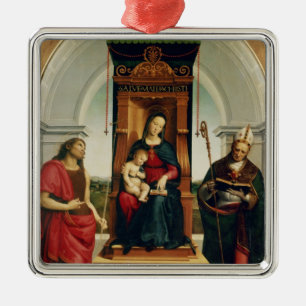 The Madonna and Child Metal Tree Decoration