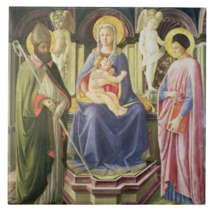 The Madonna and Child with SS. Clement and Justin, Ceramic Tile