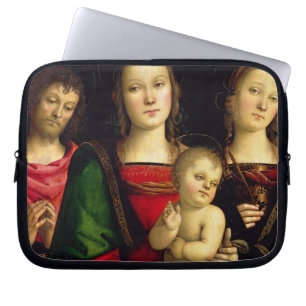 The Madonna and Child with St. John the Baptist an Laptop Sleeve