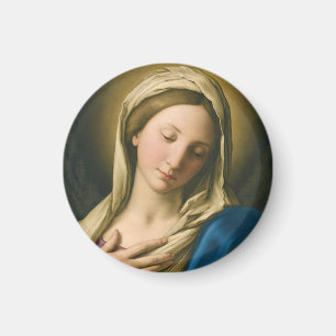 The Madonna At Prayer Magnet