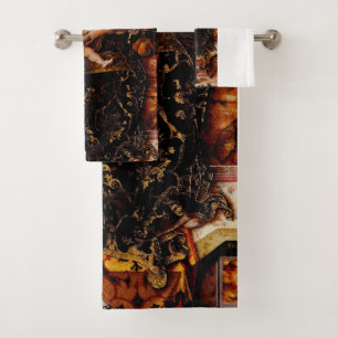 The Madonna della Candeletta by Carlo Crivelli Bath Towel Set