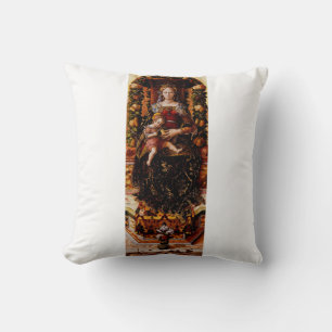 The Madonna della Candeletta by Carlo Crivelli Cushion
