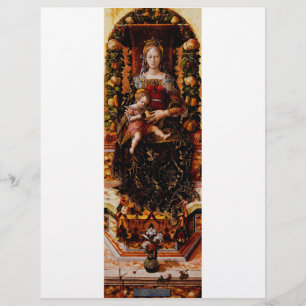 The Madonna della Candeletta by Carlo Crivelli Flyer