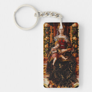 The Madonna della Candeletta by Carlo Crivelli Key Ring