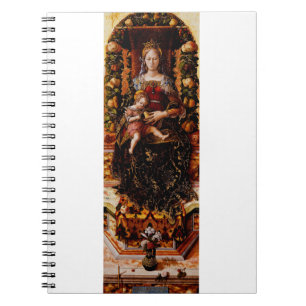 The Madonna della Candeletta by Carlo Crivelli Notebook