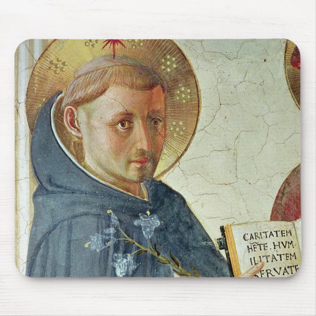The Madonna delle Ombre, detail of St. Dominic Mouse Pad (Front)