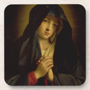 The Madonna in Sorrow (oil on canvas) Coaster