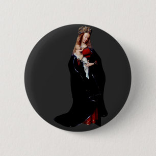 The Madonna in the Church by Jan van Eyck  6 Cm Round Badge