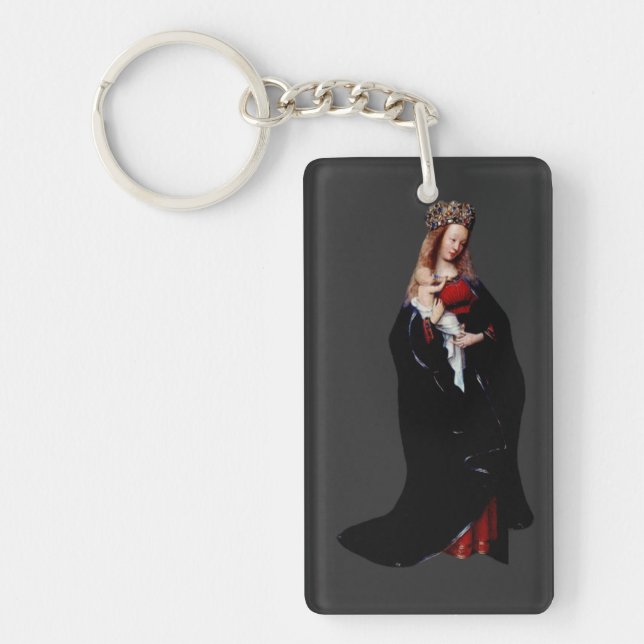 The Madonna in the Church by Jan van Eyck  Key Ring (Front)