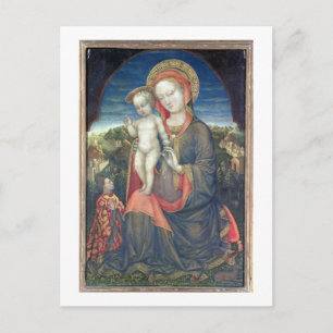 The Madonna of Humility adored by Leonello d'Este Postcard