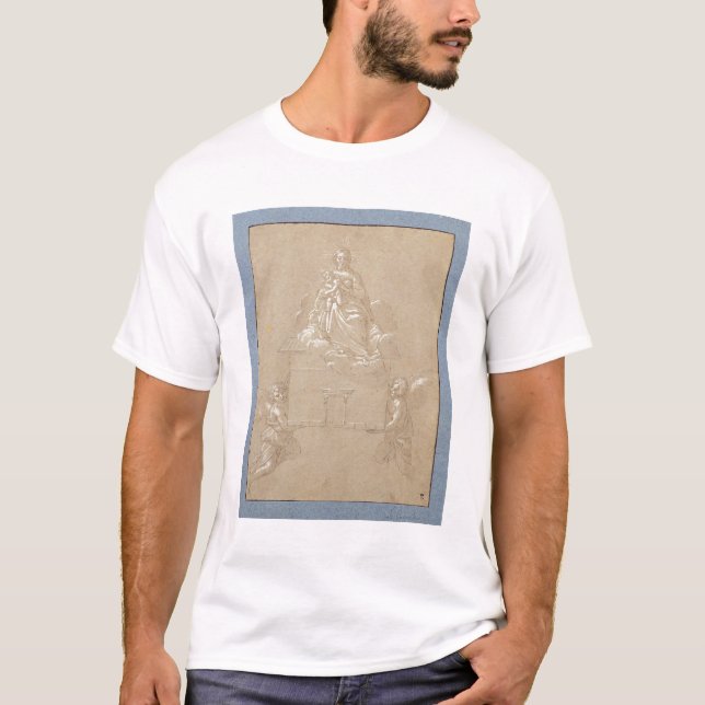 The Madonna of Loreto (pen and ink) T-Shirt (Front)
