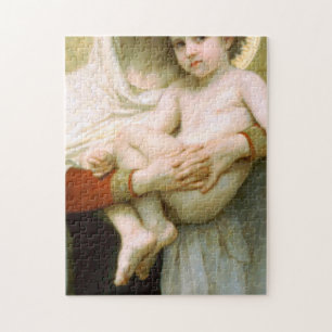 The Madonna Of Roses William Adolphe Bouguereau Jigsaw Puzzle