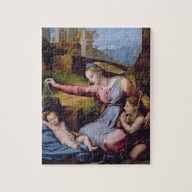 The Madonna of the Blue Diadem or The Madonna of t Jigsaw Puzzle (Vertical)