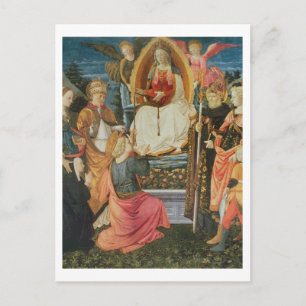 The Madonna of the Sacred Girdle, 1456 (tempera on Postcard