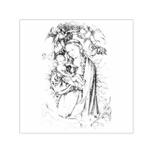 The Madonna on the Crescent Self-inking Stamp