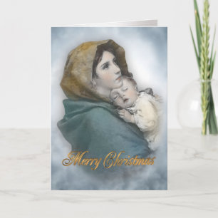 The Madonna religious card Christmas nativity