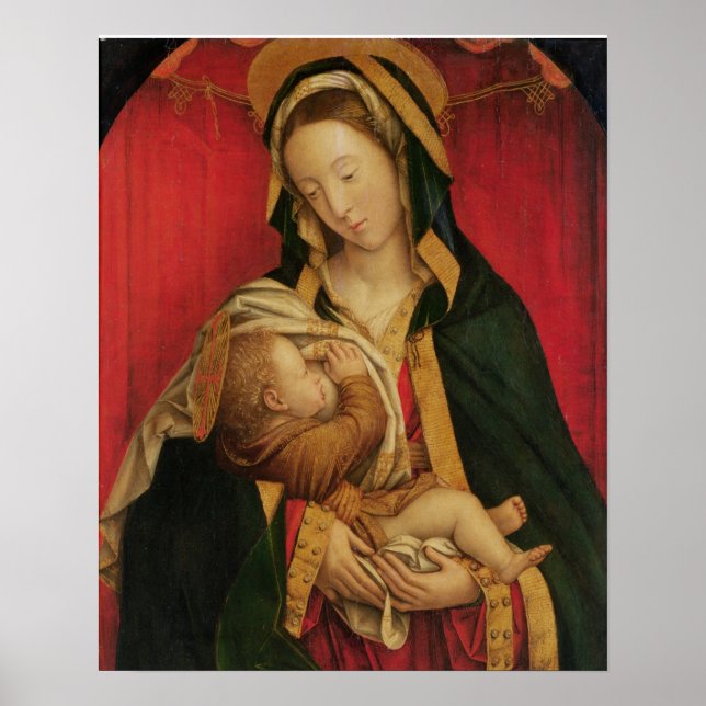 The Madonna Suckling her Child, 1520-30 (oil on pa Poster (Front)