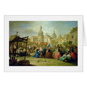 The Madrid Fair in the Plaza de la Cebeda (oil on