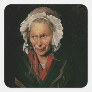 The Madwoman or The Obsession of Envy, 1819-22 Square Sticker
