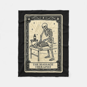 The Mage Therast Tarot Card - Halloween Soky Gothi Fleece Blanket