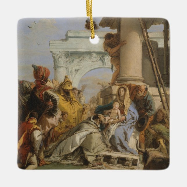 The Magi Ceramic Tree Decoration (Front)