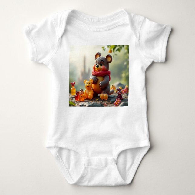"The Magic Bears - Guardians of the Glitzerwald" Baby Bodysuit (Front)