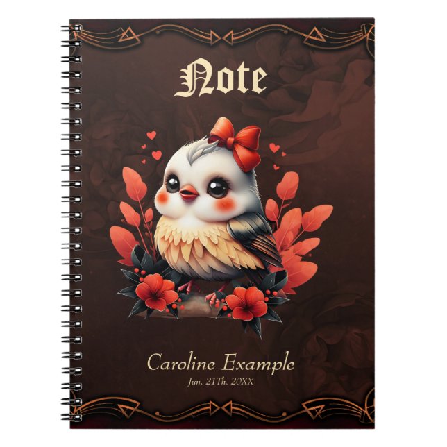 The Magic Bird: A Song of Colours.  Notebook (Front)