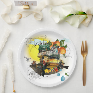 The Magic Bus Sunshine Delivery Paper Plate