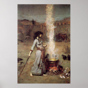 "The Magic Circle" John William Waterhouse Poster