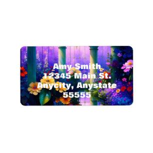 The Magic Garden Address  Label
