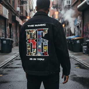 The Magic Is In You Inspirational Patchwork Collag Hoodie