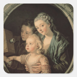 The Magic Lantern, 1764 Square Sticker