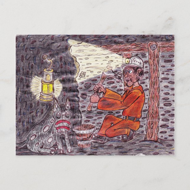 The Magic miner Postcard (Front)