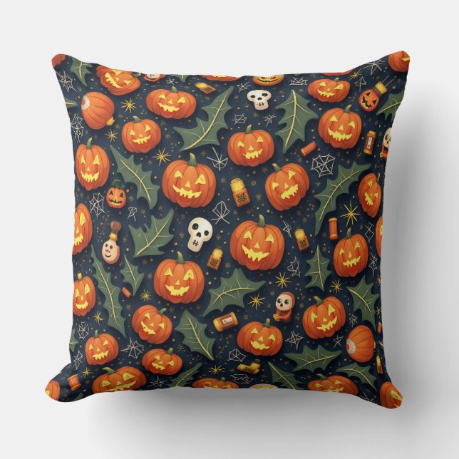 "The Magic of a Thrill Night – Halloween Cushion (Front)