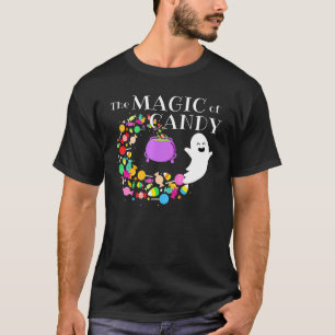 The Magic Of Candy Happy Flying Ghost Halloween Co T-Shirt