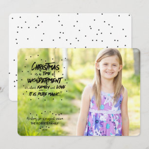The magic of Christmas Photo Holiday Card