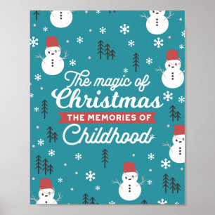 The Magic of Christmas Quote Poster