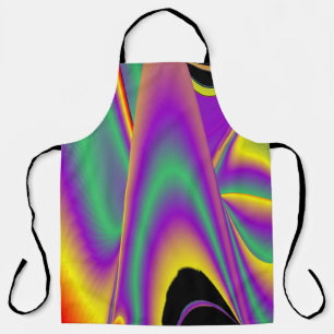 The Magic of Colours , Abstract 3D Rainbowart Apron