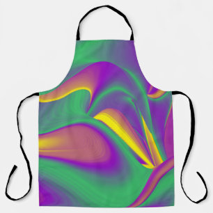 The Magic of Colours , Abstract 3D Rainbowart Apron