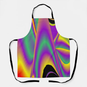 The Magic of Colours , Abstract 3D Rainbowart Apron