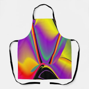 The Magic of Colours , Abstract 3D Rainbowart Apron