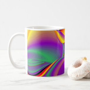 The Magic of Colours , Abstract 3D Rainbowart Coffee Mug
